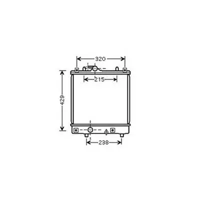 Paiement Sécurisé Radiateur de refroidissement moteur pour OPEL AGILA 2000-2008, OEM: 09210556, Neuf