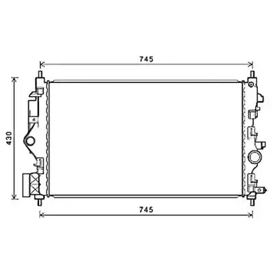Radiateur de refroidissement moteur pour OPEL ASTRA J 2012-2016, OEM: 1300346, Neuf Expédié Aujourd’hui