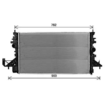 Radiateur de refroidissement moteur pour OPEL ASTRA K 2016-2019, OEM: 13453905, Neuf Vente Flash