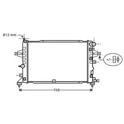 Expédié Aujourd’hui Radiateur de refroidissement moteur pour OPEL ZAFIRA B ph.1 2005-2008, OEM: 1300267, Neuf