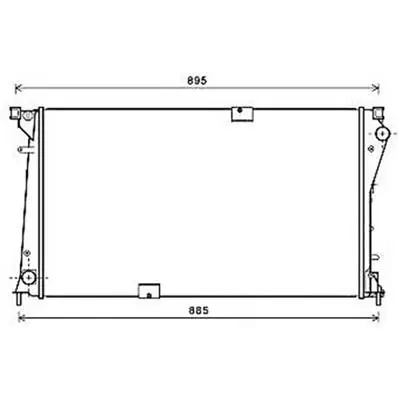 Soldes Radiateur de refroidissement moteur pour OPEL VIVARO I ph.2 2006-2014, OEM: 2140000Q0D, Neuf