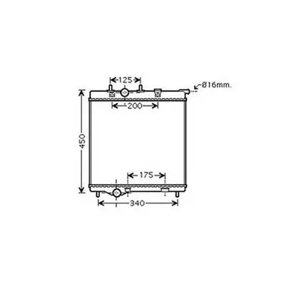 Radiateur de refroidissement moteur pour PEUGEOT 208 ph.1 2012-2015, OEM: 1330S4, Neuf Produit De Marque