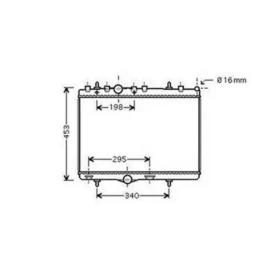 Radiateur de refroidissement moteur pour PEUGEOT 208 ph.2 2015-2019, OEM: 1330P9, Neuf Achat Immédiat