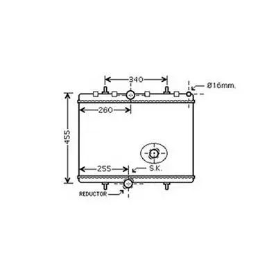 Expédition Rapide Radiateur de refroidissement moteur pour PEUGEOT EXPERT II 2007-2016, OEM: 1330Q7, Neuf