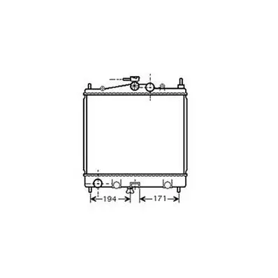 Radiateur de refroidissement moteur pour RENAULT MODUS 2004-2008, OEM: 21410AX600, Neuf Offre Exclusive