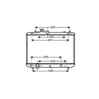 Livraison Gratuite Radiateur de refroidissement moteur pour SUZUKI SWIFT I 2005-2006, OEM: 1770062J00, Neuf