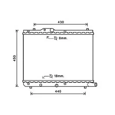 Radiateur de refroidissement moteur pour SUZUKI SWIFT I 2005-2006, OEM: 1770062J50, Neuf Commander Vite