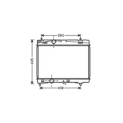 Radiateur de refroidissement moteur pour TOYOTA YARIS III ph.3 2017-2020, OEM: 164000Q040, Neuf Super Prix