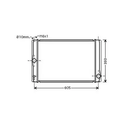 Top Vente Radiateur de refroidissement moteur pour TOYOTA AURIS 2007-2010, OEM: 164000N060, Neuf