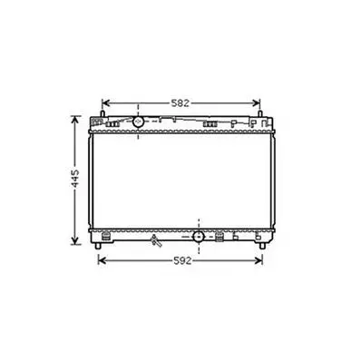 Radiateur de refroidissement moteur pour TOYOTA PRIUS 2009-2011, OEM: G901047030, Neuf Authentique