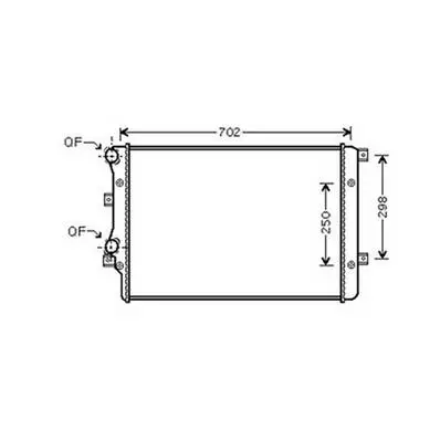 Radiateur de refroidissement moteur pour VOLKSWAGEN PASSAT B7 2011-2014, OEM: 1K0121251K, Neuf Expédié Aujourd’hui
