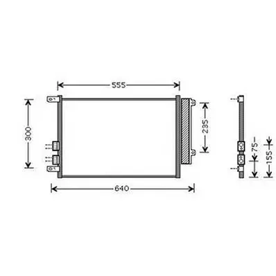Condenseur de Climatisation pour ALFA ROMEO 147 ph.2 2004-2010, OEM: 46814850, Neuf Promotion