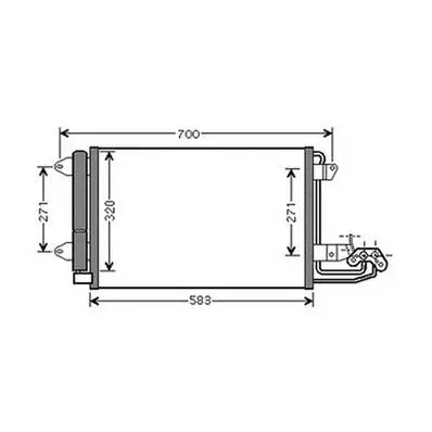 Condenseur de Climatisation pour AUDI A3 3/5 Portes 2003-2008, OEM: 1K0820411AC, Neuf Meilleure Vente