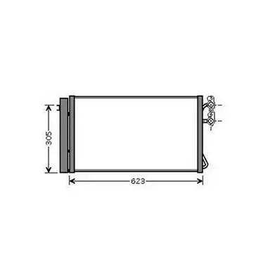 Condenseur de Climatisation pour BMW Serie 3 E90-E91 2005-2008, OEM: 64539229021, Neuf Bon Marché