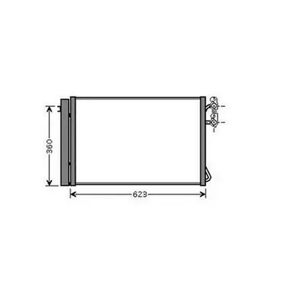 Condenseur de Climatisation pour BMW Serie 3 E90-E91 2008-2012, OEM: 64539229022, Neuf Offre Du Jour