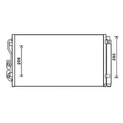 Condenseur de Climatisation pour BMW Serie 1 E87 2007-2011, OEM: 64509218121, Neuf Meilleur Choix