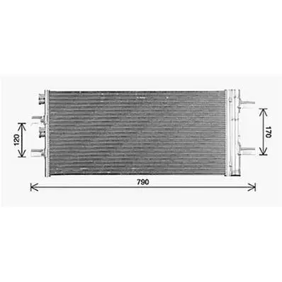 Satisfait Ou Remboursé Condenseur de Climatisation pour BMW Serie 2 F45/F46 ACTIVE TOURER 2014-2017, OEM: 64539271207, Neuf