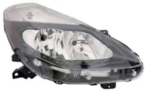 Produit De Marque Phare Optique avant droit pour RENAULT CLIO III phase 2, 2009-2012, H7+H7, fond noir, Neuf