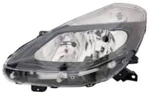 Phare Optique avant gauche pour RENAULT CLIO III phase 2, 2009-2012, H7+H7, fond noir, Neuf Offre Du Jour