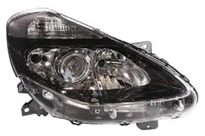 Phare Optique avant droit pour RENAULT CLIO III phase 2, 2009-2012, H1+H7+H7, fond noir, Neuf Prix Promo