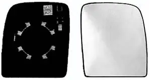Miroir Glace rétroviseur droit PEUGEOT EXPERT II 2007-2016, verre supérieur dégivrant, à clipser Prix Promo