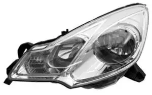 Phare Optique avant gauche pour CITROËN C3 II phase 1, 2009-2013, H7+H1, fond chromé, avec moteur,Neuf Promotion Saisonnière