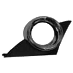 Super Prix Grille de calandre gauche pour PEUGEOT 207 CC phase 1, 2007-2009 contour chromé, trou antibrouillard