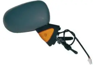 Meilleur Prix Rétroviseur droit mécanique pour RENAULT MODUS de 2004 à 2008, avec sonde, clignotant orange, Neuf à peindre
