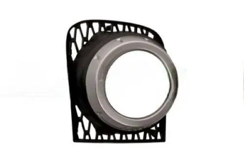 Grille pare-chocs droite pour LAND ROVER RANGE ROVER 2010-2012 L322, noire, gaufrèe, avec siège antibrouillard, cadre argènt, Mod. HSE/SUPERCHARGED, Neuve Prix Réduit