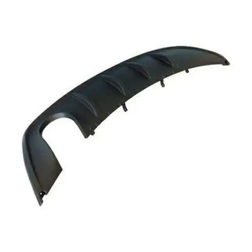 Haute Qualité Spoiler de pare-chocs arrière pour ALFA ROMEO GIULIETTA depuis 2016, noir, avec sortie à échappement unique, avec profil argenté, Neuf