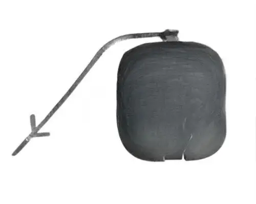 Cache crochet pare chocs arrière pour FIAT PANDA 4X4/NAT. POW. depuis 2013, Neuve à peindre Prix Bas