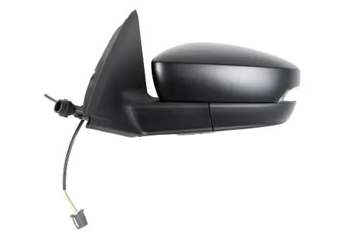 Rétroviseur gauche pour SKODA FABIA III ph. 2 2018-2021, a cable, noir, avec feu convexe, 2 pin, Neuf Satisfait Ou Remboursé