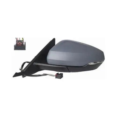 Commander Maintenant Rétroviseur gauche pour AUDI A1 II depuis 2018, électrique, dégivrant, convexe, coque à peindre, avec clignotant, câblage 6 PIN, Neuf