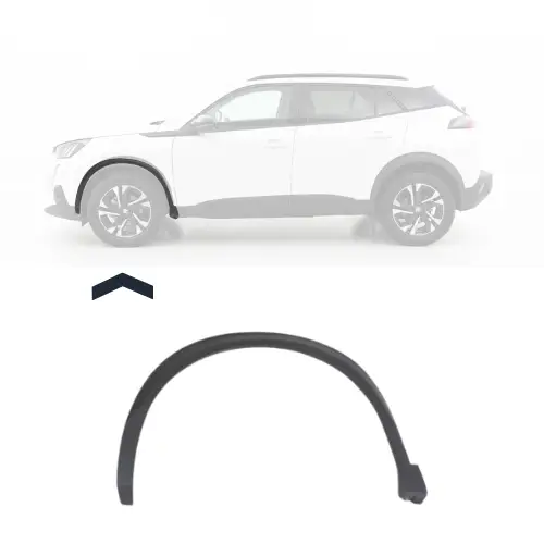 Dernière Chance Elargisseur d&rsquo;aile avant gauche pour PEUGEOT 2008 II phase 2 depuis 2023, noir gaufré, Neuf