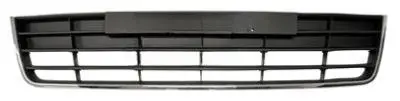 Grille centrale pare chocs pour VOLKSWAGEN TIGUAN I phase 2 2011-2015, noir, avec moulure chromèe, Neuve Dernière Chance