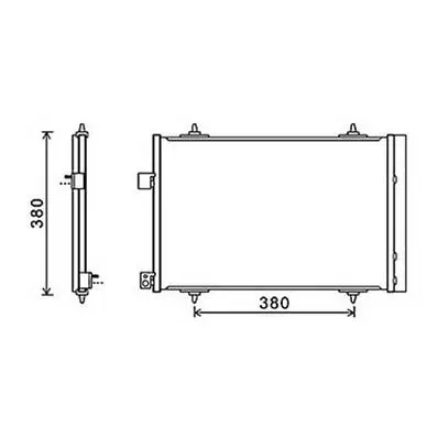 Condenseur de Climatisation pour CITROËN C5 II ph.1 2008-2010, OEM: 6455HV, Neuf Meilleur Choix