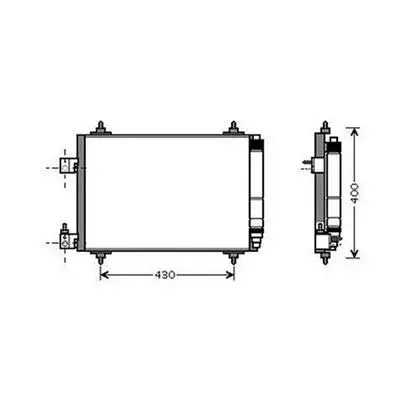 Condenseur de Climatisation pour CITROËN C5 II ph.1 2008-2010, OEM: 6455GY, Neuf Offre Du Jour