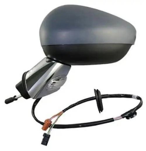 Expédié Aujourd’hui Rétroviseur droit électrique pour CITROËN C3 II phase 2 2013-2016, dégivrant, avec sonde, avec feu, coque, base chromé, 9pin, Neuf à peindre