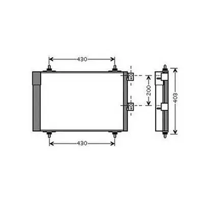 Condenseur de Climatisation pour CITROËN BERLINGO I ph.2 2002-2008, OEM: 6455CN, Neuf Quantité Limitée