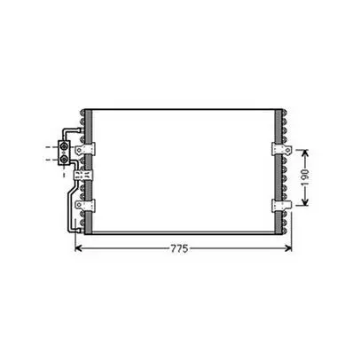 Meilleure Vente Condenseur de Climatisation pour CITROËN JUMPY I ph.1 1995-2003, OEM: 6455Q6, Neuf