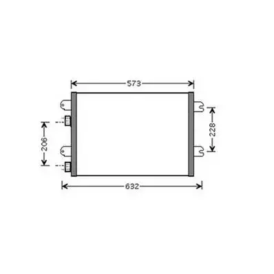 Condenseur de Climatisation pour DACIA LOGAN I ph.1 2005-2008, OEM: 8200182361, Neuf Nouveauté