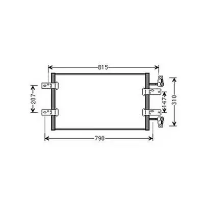 Acheter En Ligne Condenseur de Climatisation pour NISSAN PRIMASTAR ph.2 2006-2016, OEM: 8200465489, Neuf