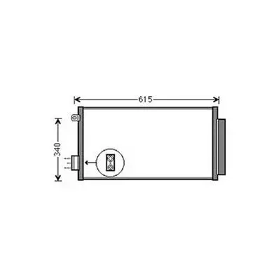 Prix Bas Condenseur de Climatisation pour FIAT 500L ph.1 2012-2017, OEM: 51887906, Neuf