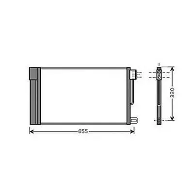 Condenseur de Climatisation pour FIAT GRANDE PUNTO 2005-2009, OEM: 13310103, Neuf Top Vente