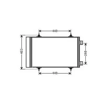 Condenseur de Climatisation pour FIAT SCUDO II 2007-2016, OEM: 1440143080, Neuf Prix Bas