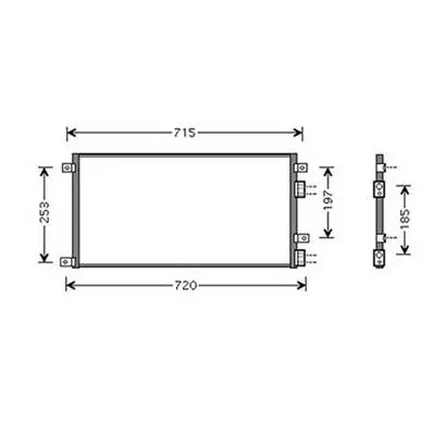 Prix Promo Condenseur de Climatisation pour IVECO DAILY CITY 2000-2006, OEM: 504022601, Neuf
