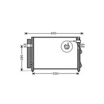 Condenseur de Climatisation pour HYUNDAI GETZ ph.1 2002-2005, OEM: 976061C300, Neuf Prix Promo
