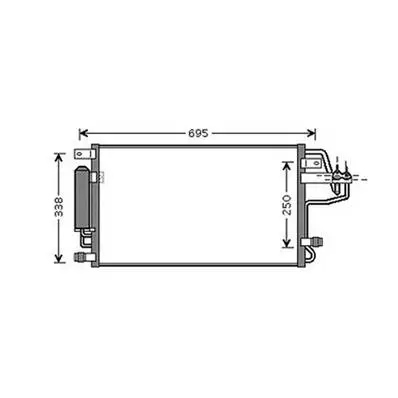 Condenseur de Climatisation pour HYUNDAI TUCSON I 2004-2010, OEM: 976061F000, Neuf Nouveauté