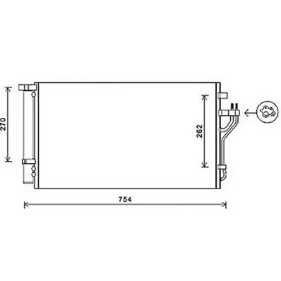 Acheter En Ligne Condenseur de Climatisation pour HYUNDAI ix35 ph.1 2010-2013, OEM: 976062Y500, Neuf