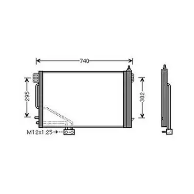 Prix Choc Condenseur de Climatisation pour MERCEDES CLASSE C ph.1 2000-2004 (W203), OEM: A2035001754, Neuf